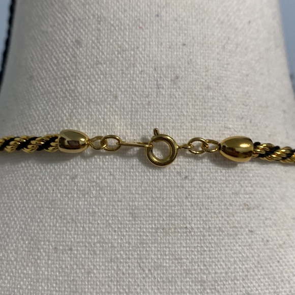 🟢 SALE Gold And Black Rope Chain - Picture 3 of 5